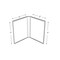Azar Displays Clear Acrylic Double Photo Holder, Side by Side Dual Frame, Size 5'' W x 7'' H, 2PK 107722-GS-2PK - alternate 2